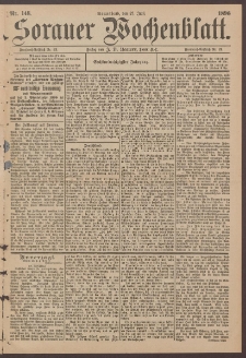 Sorauer Wochenblatt, No. 148. (27. Juni 1896)