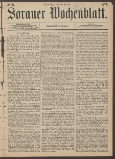 Sorauer Wochenblatt, No. 97. (19. August 1879)