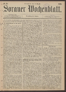 Sorauer Wochenblatt, No. 99. (23. August 1879)