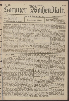 Sorauer Wochenblatt, Nr. 243. (17. Oktober 1897)
