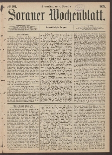 Sorauer Wochenblatt, No. 104. (4. September 1879)