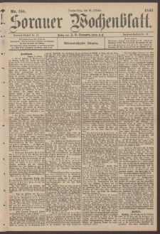 Sorauer Wochenblatt, Nr. 246. (21. Oktober 1897)