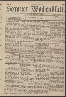 Sorauer Wochenblatt, Nr. 247. (22. Oktober 1897)