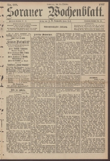 Sorauer Wochenblatt, Nr. 249. (24. Oktober 1897)
