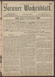 Sorauer Wochenblatt, No. 112. (23. September 1879)