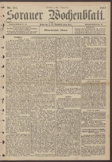 Sorauer Wochenblatt, Nr. 257. (3. November 1897)