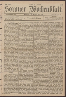 Sorauer Wochenblatt, Nr. 258. (4. November 1897)