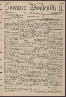 Sorauer Wochenblatt, Nr. 263. (10. November 1897)