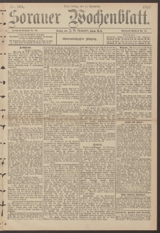 Sorauer Wochenblatt, Nr. 264. (11. November 1897)