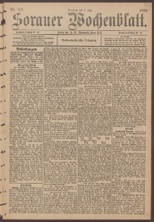 Sorauer Wochenblatt, No. 153. (3. Juli 1896)