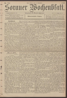 Sorauer Wochenblatt, Nr. 266. (13. November 1897)
