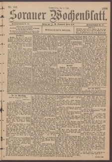 Sorauer Wochenblatt, No. 158. (9. Juli 1896)