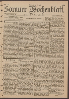 Sorauer Wochenblatt, No. 163. (15. Juli 1896)