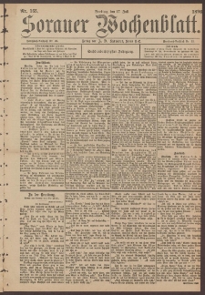 Sorauer Wochenblatt, No. 165. (17. Juli 1896)
