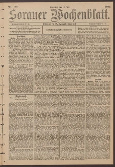 Sorauer Wochenblatt, No. 167. (19. Juli 1896)