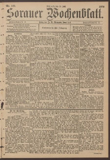 Sorauer Wochenblatt, No. 169. (22. Juli 1896)