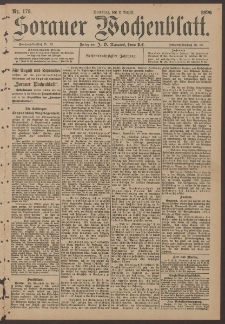 Sorauer Wochenblatt, No. 179. (2. Augusti 1896)