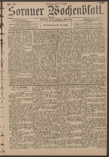 Sorauer Wochenblatt, No. 191. (16. Augusti 1896)