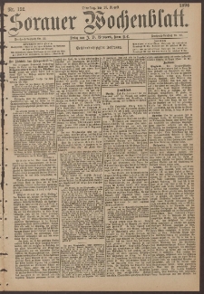 Sorauer Wochenblatt, No. 192. (18. Augusti 1896)