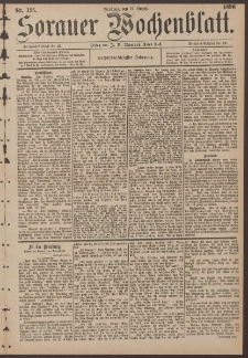Sorauer Wochenblatt, No. 195. (21. Augusti 1896)