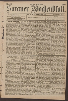 Sorauer Wochenblatt, No. 203. (30. Augusti 1896)