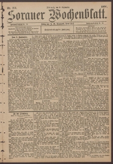 Sorauer Wochenblatt, No. 205. (2. September 1896)