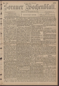 Sorauer Wochenblatt, No. 209. (6. September 1896)