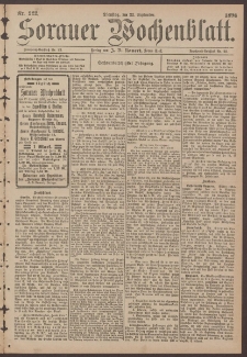 Sorauer Wochenblatt, No. 222. (22. September 1896)