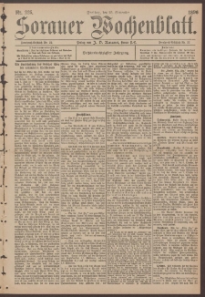 Sorauer Wochenblatt, No. 225. (25. September 1896)