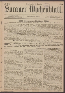 Sorauer Wochenblatt, No. 153. (30. December 1879)