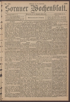 Sorauer Wochenblatt, No. 229. (30. September 1896)