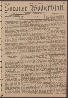 Sorauer Wochenblatt, No. 262. (7. November 1896)