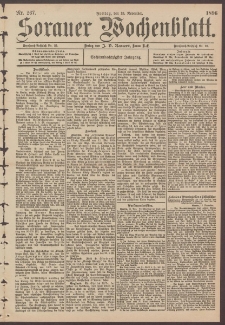 Sorauer Wochenblatt, No. 267. (13. November 1896)