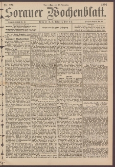 Sorauer Wochenblatt, No. 277. (26. November 1896)