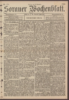Sorauer Wochenblatt, No. 278. (27. November 1896)