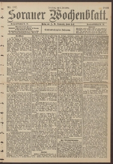 Sorauer Wochenblatt, No. 287. (8. December 1896)