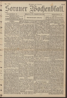 Sorauer Wochenblatt, No. 288. (9. December 1896)