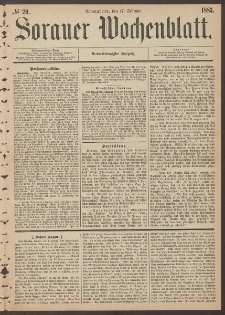 Sorauer Wochenblatt, No. 20. (17. Februar 1883)