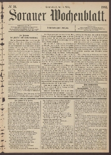 Sorauer Wochenblatt, No. 26. (3. M&auml;rz 1883)