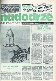 Nadodrze: dwutygodnik społeczno-kulturalny, nr 18 (7 IX 1986 - 20 IX 1986 R.)