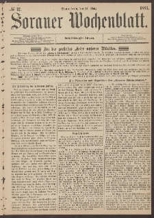 Sorauer Wochenblatt, No. 3. (9. Januar 1883)
