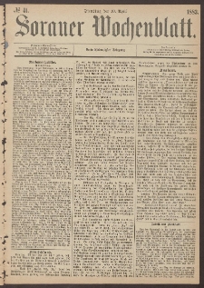 Sorauer Wochenblatt, No. 41. (10. April 1883)