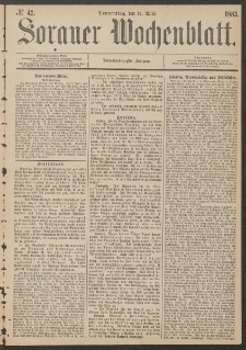 Sorauer Wochenblatt, No. 42. (12. April 1883)
