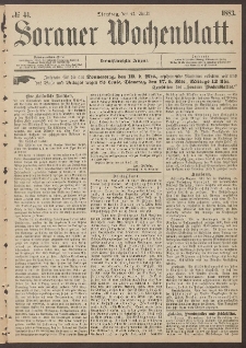 Sorauer Wochenblatt, No. 44. (17. April 1883)