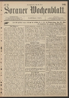 Sorauer Wochenblatt, No. 55. (12. Mai 1883)