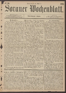 Sorauer Wochenblatt, No. 60. (26. Mai 1883)