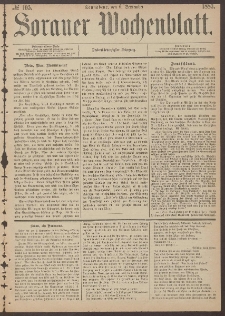 Sorauer Wochenblatt, No. 105. (8. September 1883)