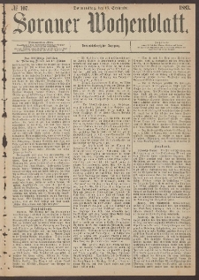 Sorauer Wochenblatt, No. 107. (13. September 1883)