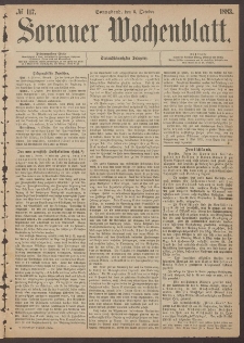 Sorauer Wochenblatt, No. 117. (6. October 1883)
