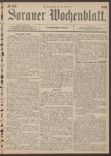 Sorauer Wochenblatt, No. 119. (11. October 1883)